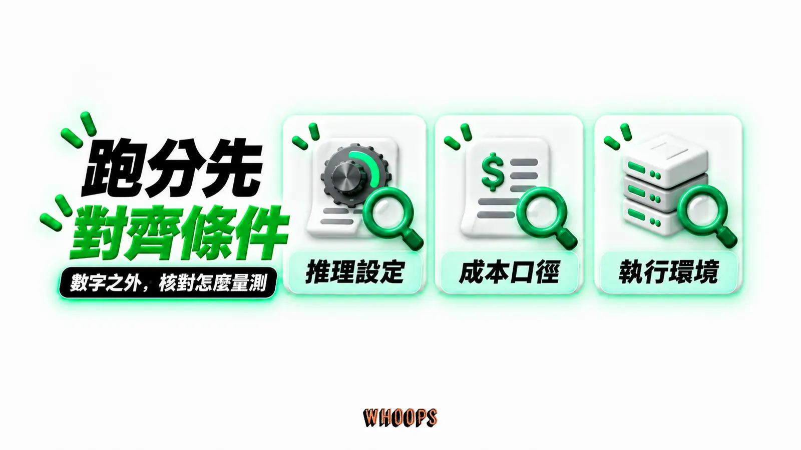 跑分先對齊條件:推理設定、成本口徑、執行環境
