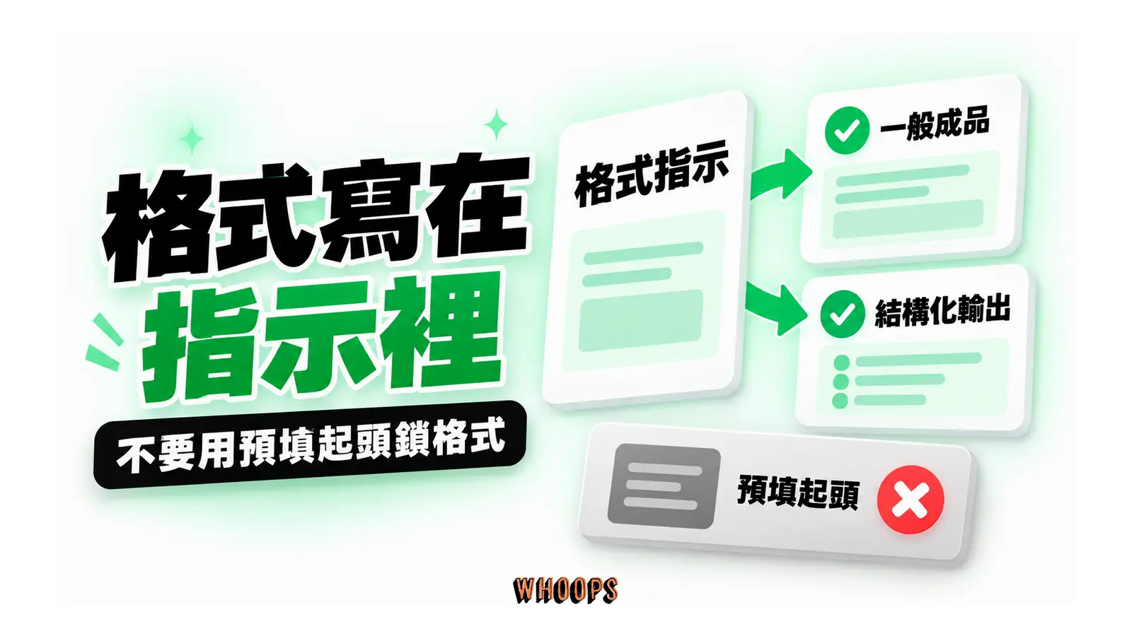 格式寫在指示裡圖解:不要用預填起頭鎖格式