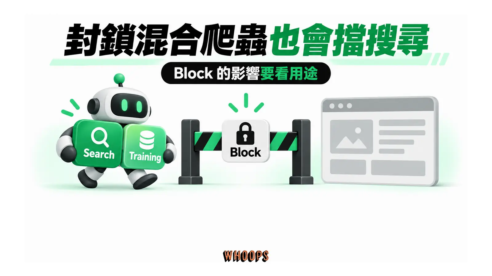 封鎖混合爬蟲也會擋搜尋：Block 的影響要看用途