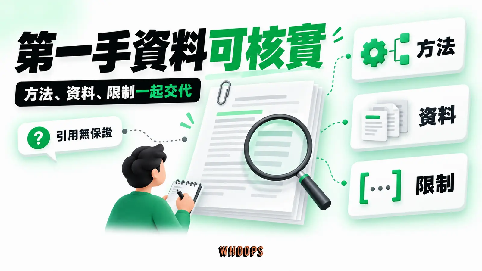 第一手資料可核實：方法、資料、限制