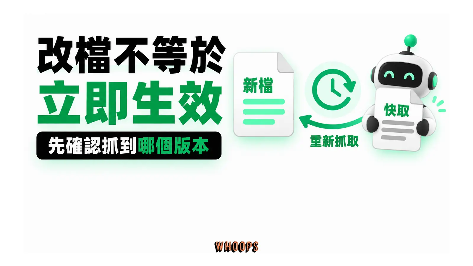 改檔不等於立即生效：先確認抓到哪個版本