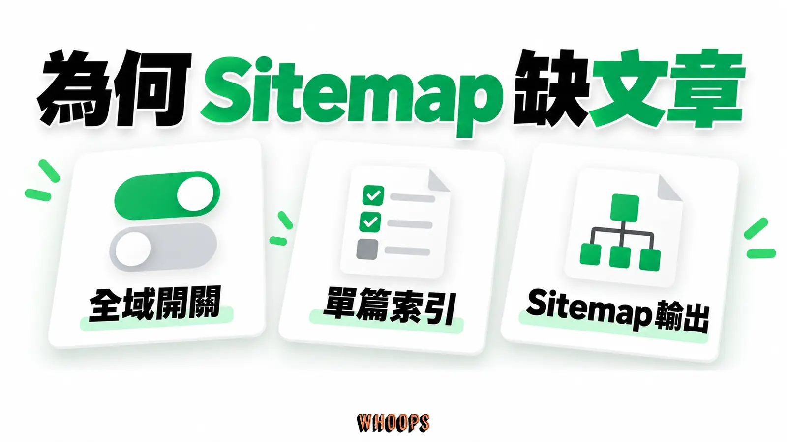 為何 sitemap 缺文章：全域開關、單篇索引、Sitemap 輸出